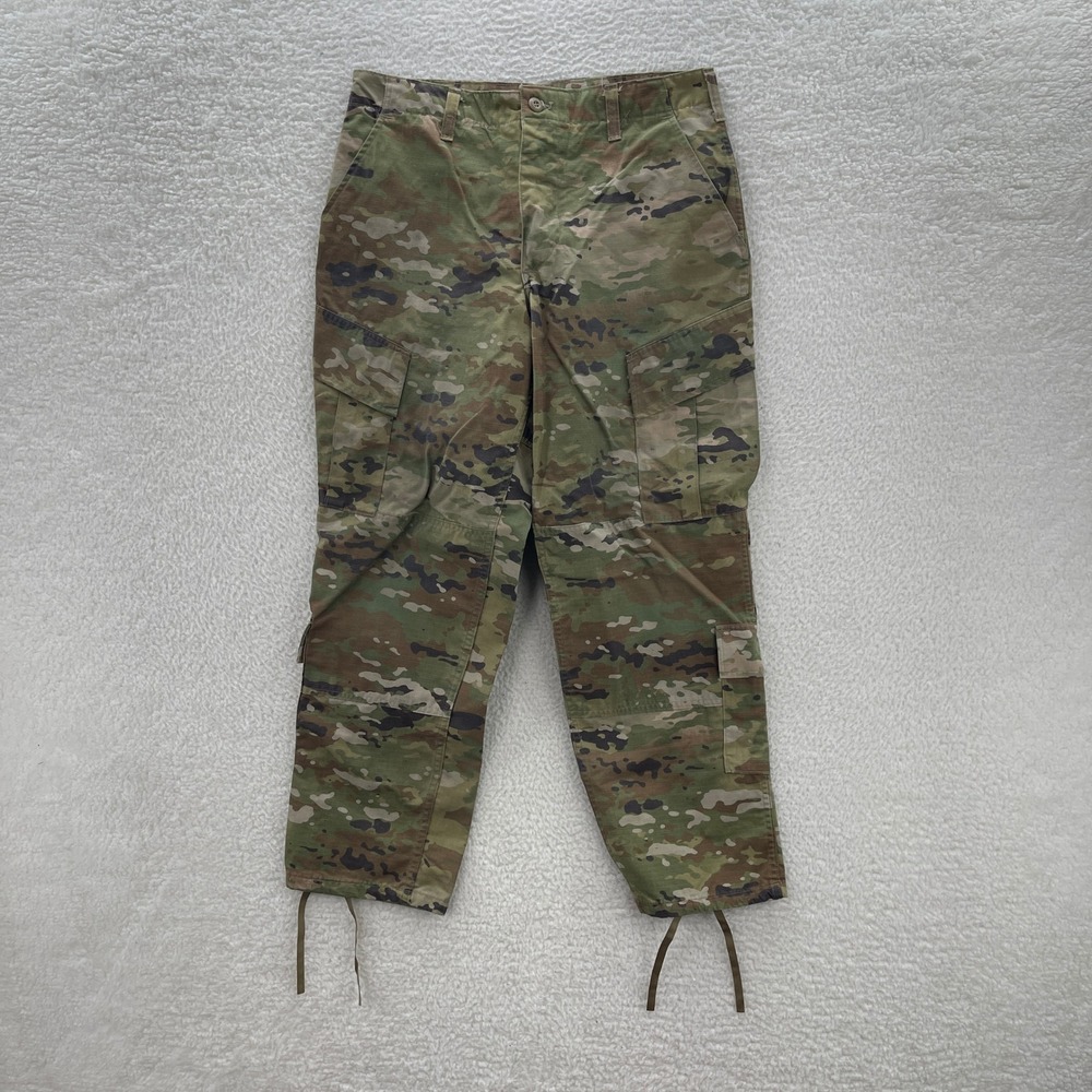 Army Pants Mens Medium Short OCP Multicam Camo Insect Repellent Ripstop Cargo